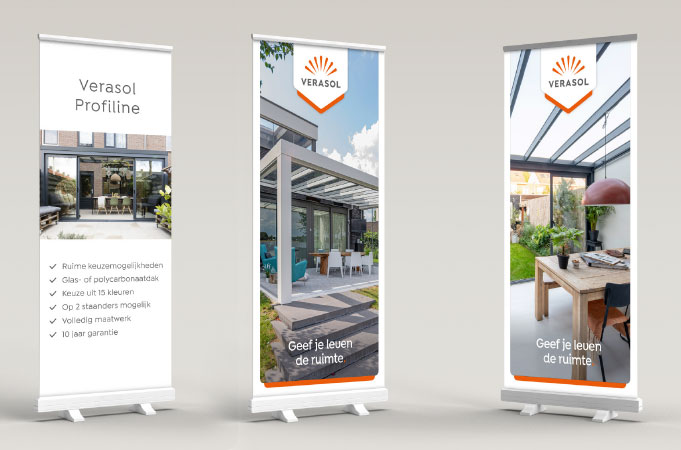 Roll-up banners - H1 instore roll up banners pos verasol 1 - H1-RUB-D