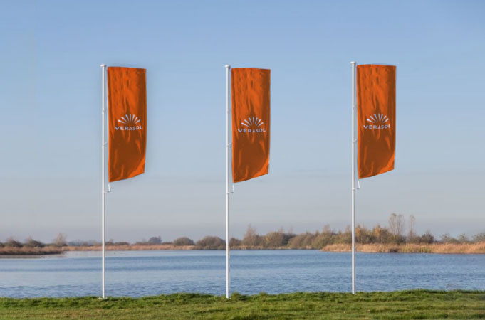 Vlaggen, banieren en masten - H2 outstore vlaggen pos verasol 1 - H2-VBM-L